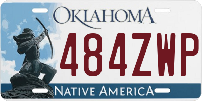 OK license plate 484ZWP