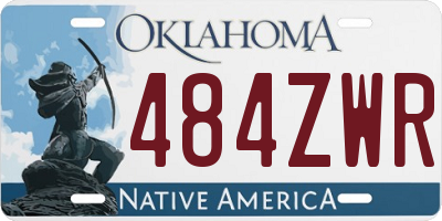 OK license plate 484ZWR