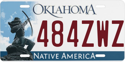 OK license plate 484ZWZ