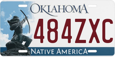 OK license plate 484ZXC