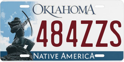 OK license plate 484ZZS