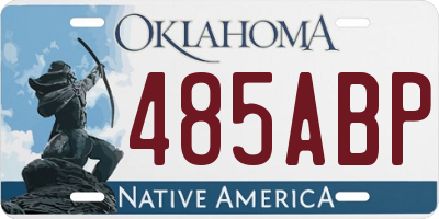 OK license plate 485ABP