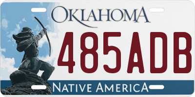 OK license plate 485ADB
