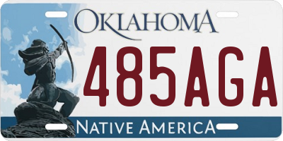 OK license plate 485AGA