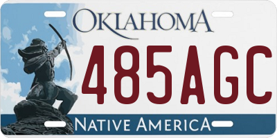 OK license plate 485AGC
