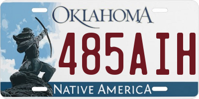OK license plate 485AIH