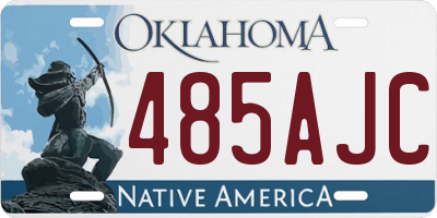 OK license plate 485AJC