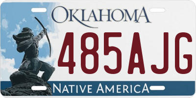 OK license plate 485AJG