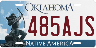 OK license plate 485AJS