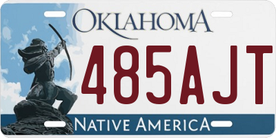 OK license plate 485AJT