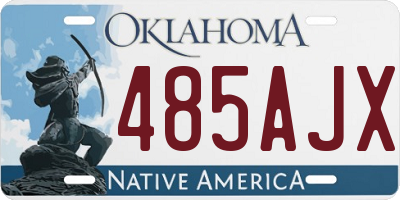 OK license plate 485AJX