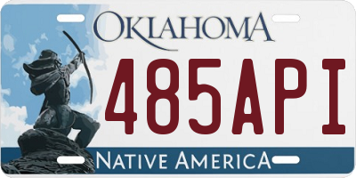 OK license plate 485API