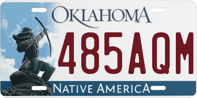OK license plate 485AQM