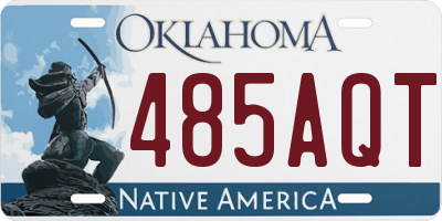 OK license plate 485AQT