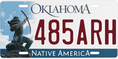OK license plate 485ARH