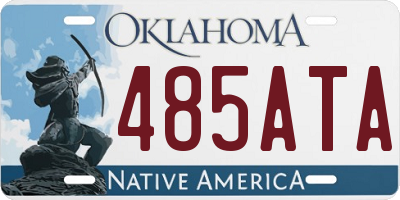 OK license plate 485ATA
