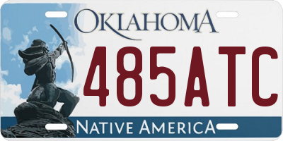 OK license plate 485ATC