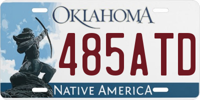 OK license plate 485ATD