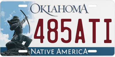OK license plate 485ATI