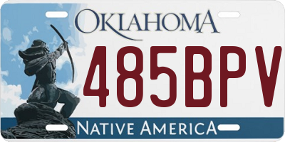 OK license plate 485BPV