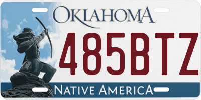 OK license plate 485BTZ