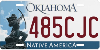 OK license plate 485CJC