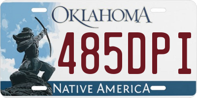 OK license plate 485DPI