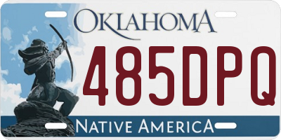 OK license plate 485DPQ