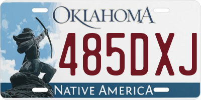 OK license plate 485DXJ