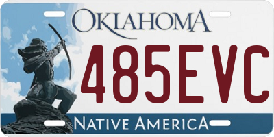 OK license plate 485EVC