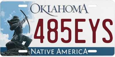 OK license plate 485EYS