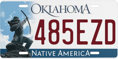 OK license plate 485EZD