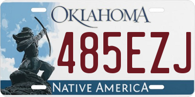 OK license plate 485EZJ