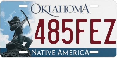 OK license plate 485FEZ