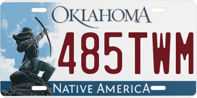 OK license plate 485TWM