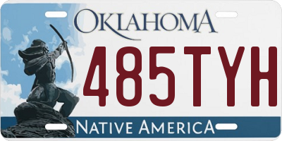 OK license plate 485TYH