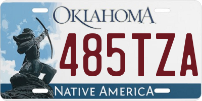 OK license plate 485TZA
