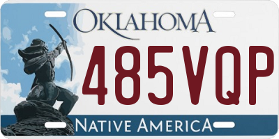 OK license plate 485VQP