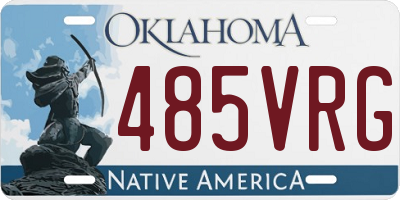 OK license plate 485VRG