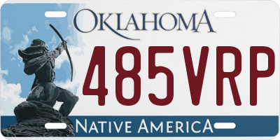 OK license plate 485VRP