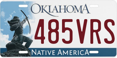 OK license plate 485VRS