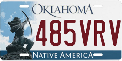 OK license plate 485VRV