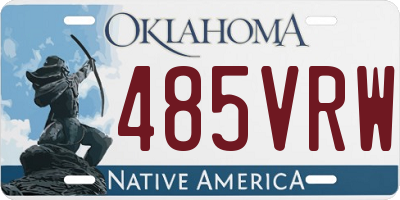OK license plate 485VRW