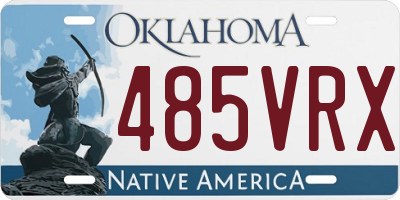 OK license plate 485VRX