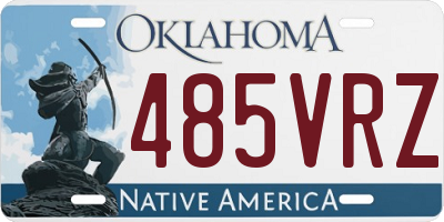 OK license plate 485VRZ