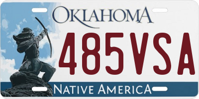 OK license plate 485VSA