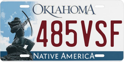 OK license plate 485VSF