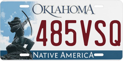 OK license plate 485VSQ