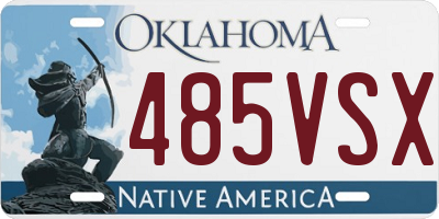 OK license plate 485VSX