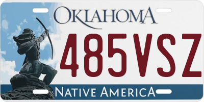 OK license plate 485VSZ